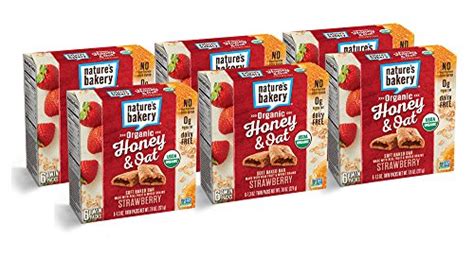 Natures Bakery Organic Honey And Oat Bars 6 6 Count Boxes Of 2 Oz Twin