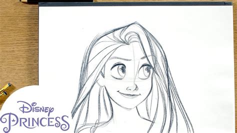 How To Draw Rapunzel From Tangled Disney Princess Youtube