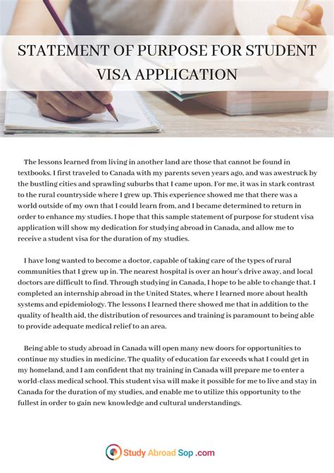 All about tourist cards in panama. Sample statement of purpose for student Visa application that will show y… | Personal statement ...