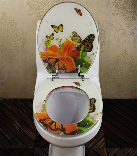 1 Set Butterfly Bath Accessories Safety Resin Toilet Seat Nice Decoration
