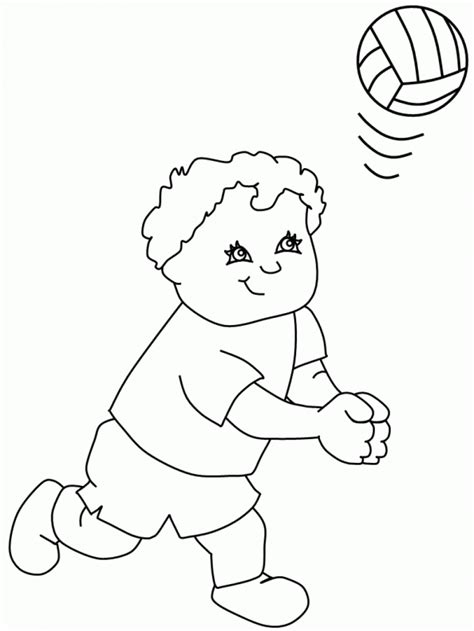 Free printable dot marker coloring pages help children learn more about numbers. Free Printable Volleyball Coloring Pages For Kids