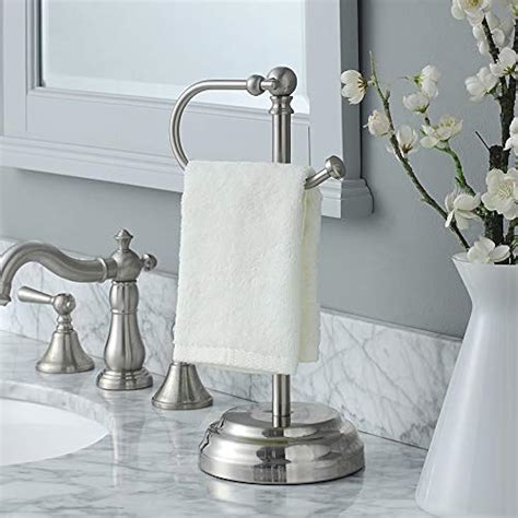 Heavy Weight Classic Decorative Metal Fingertip Towel Holder Stand For