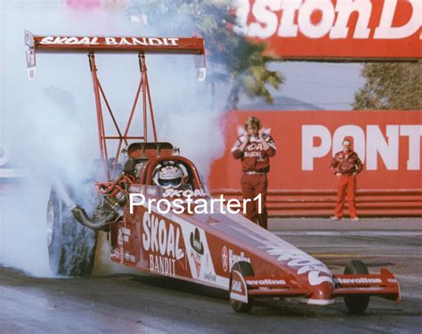don prudhomme 1990 skoal bandit top fuel dragster 8x10 color drag racing photo racing nhra