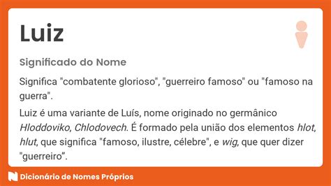 Significado Do Nome Luiz Significados Dos Nomes Nomes Hebraicos Nomes