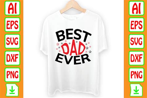 Best Dad Ever Graphic By Designser Riborna · Creative Fabrica