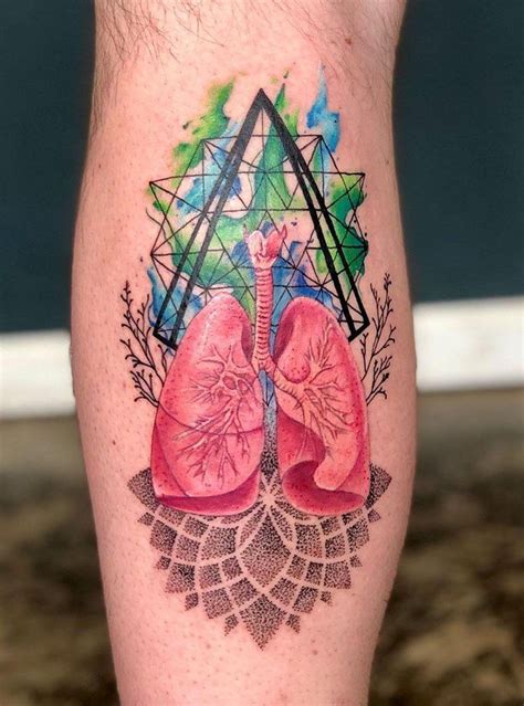 50 Creative Anatomical Lung Tattoos Give You Energy Tattoos Unique