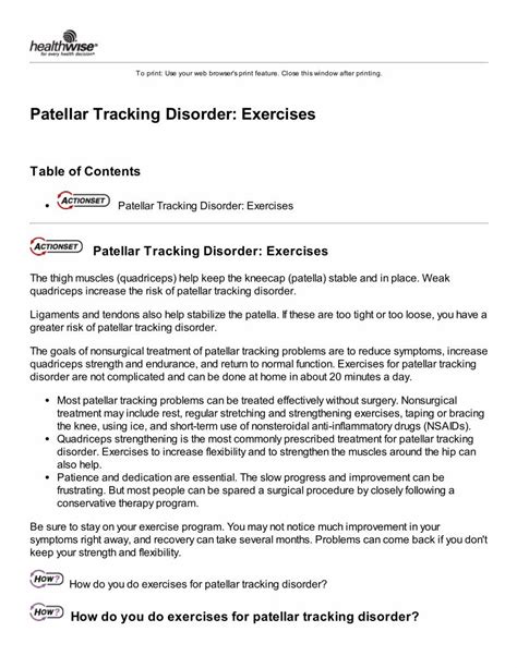 Pdf Patellar Tracking Disorder Exercisespatellar Tracking