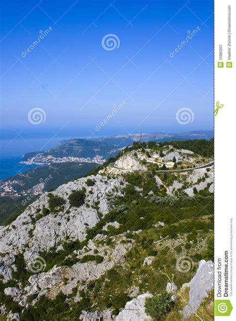 Mountainous Coastline Stock Image Image Of Aerial Shoreline 12980307