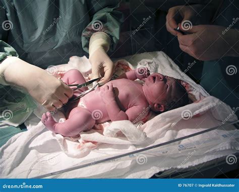 Newborn Medical Examination Stock Image Image Of Support Born 76707