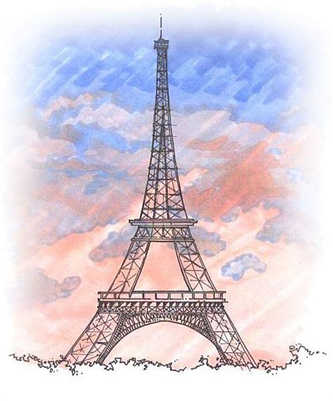 Personal Sketches Hand Renderings In 2020 Eiffel Tower Drawing