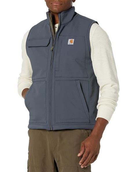 carhartt synthetic super dux relaxed fit sherpa lined vest in blue for men save 8 lyst