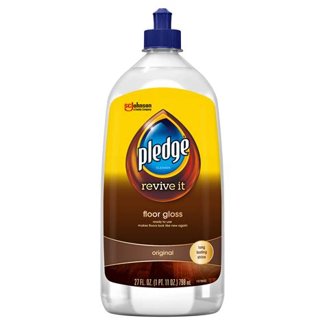 Pledge Revive It Floor Gloss Restores And Protects Sealed Wood Floors