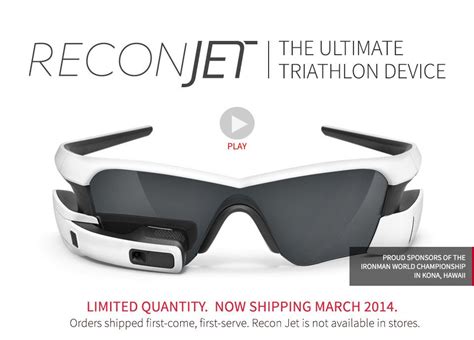 Buy Recon Jet Heads Up Display Glasses With Dual Core Processor Wi Fi