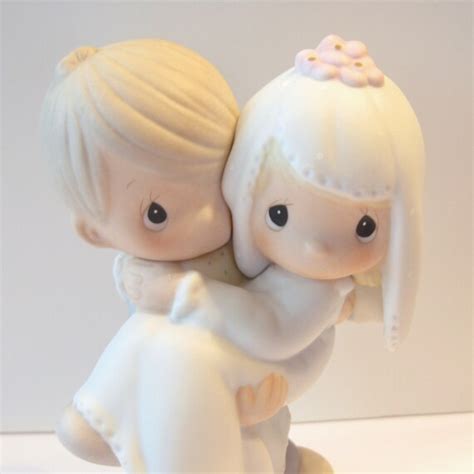 Precious Moments Wedding Figurine Bless You Two Bride And