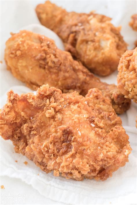 She likes her chicken seasoned very well; Southern Fried Chicken - This Silly Girl's Kitchen