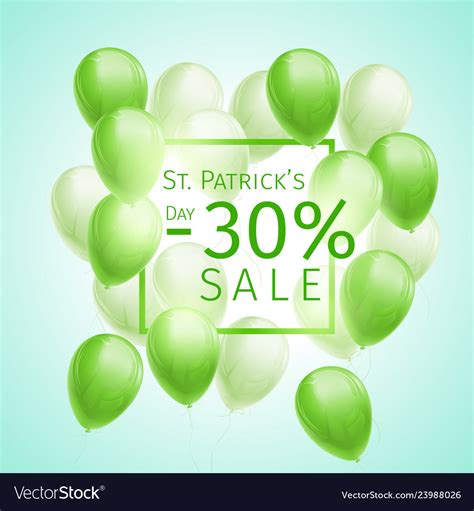 St Patricks Day Sale Banner Royalty Free Vector Image