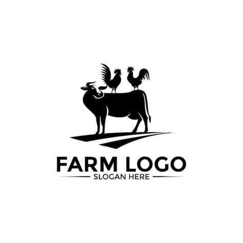 Premium Vector Farm Animal Logo Design Vector Simple Livestock Or