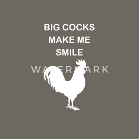 Big Cocks Make Me Smile Chicken Pun Red Rooster Mens Premium T Shirt