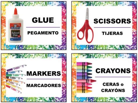 Free Printable Bilingual Classroom Labels