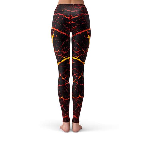 Hot Lava Leggings Comfortable Active Wear With High Res Designs