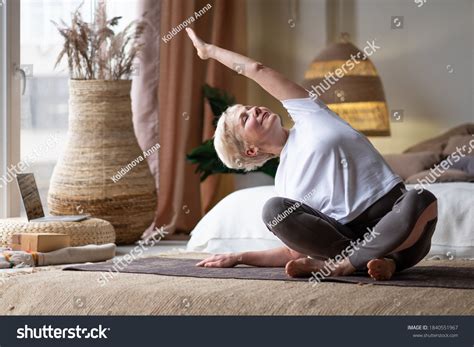 898 Older Women Smiling Doing Yoga Images Stock Photos Vectors