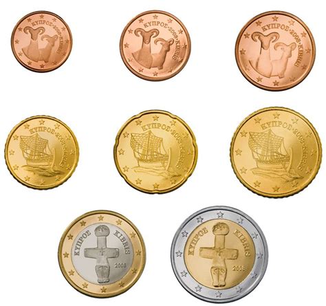 Euro Coins Cipro Cipro Banconota Numismatica