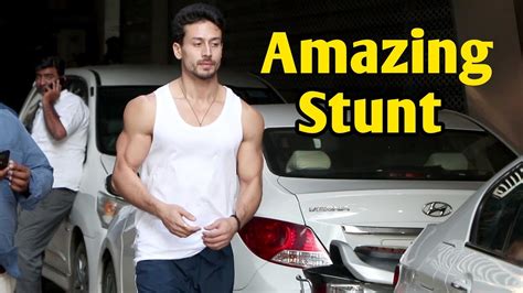 Tiger Shroff Stunning Stunts And Photoshoot With Crazy Fans Video Hd