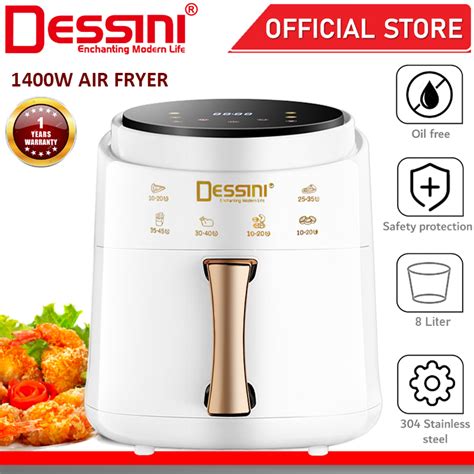 Dessini Italy Af Electric Oven Convection Air Fryer Toaster Timer