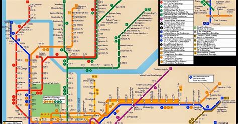 Ny Subway Map With Streets United States Map