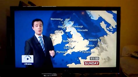 Bbc Weatherman Predicts Bucket Loads Of C Live On Air Funny Feb 2012 Youtube