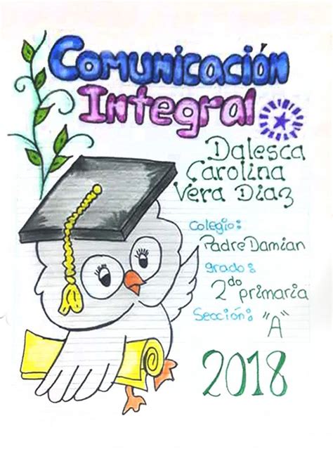 carátula de comunicación Caratulas para comunicacion Dibujos fáciles Caratulas de estudios