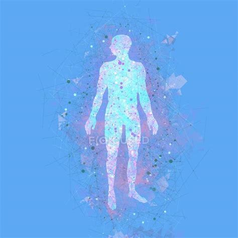 Atomic Structure Of The Human Body Healthcare Biology Stock Photo