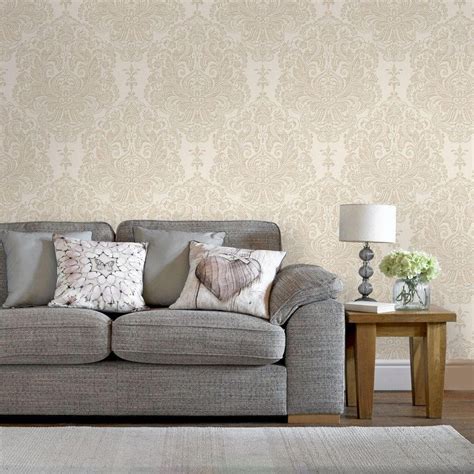 Graham And Brown 56 Sq Ft Neutral Melody Wallpaper 20 925 The Home Depot