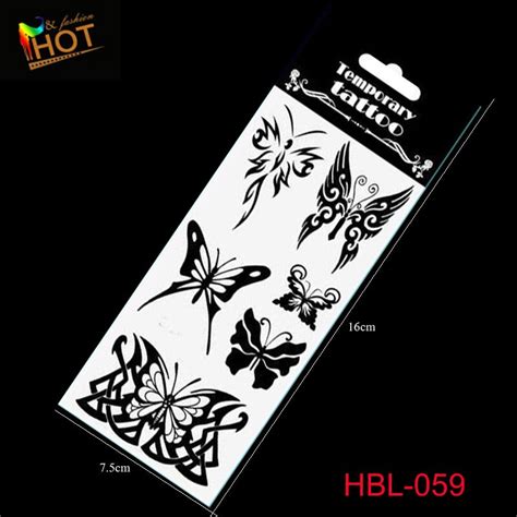 2017 Special Offer Hbl 059 New Black Classic Fashion Sexy Temporary