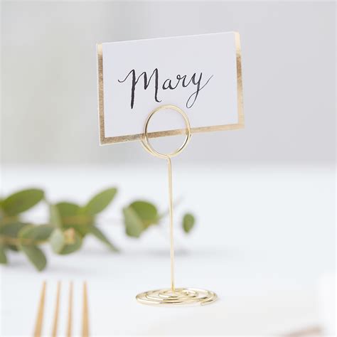 Gold Place Card Holder Gold Mini Metal Wedding Place Card Etsy Uk