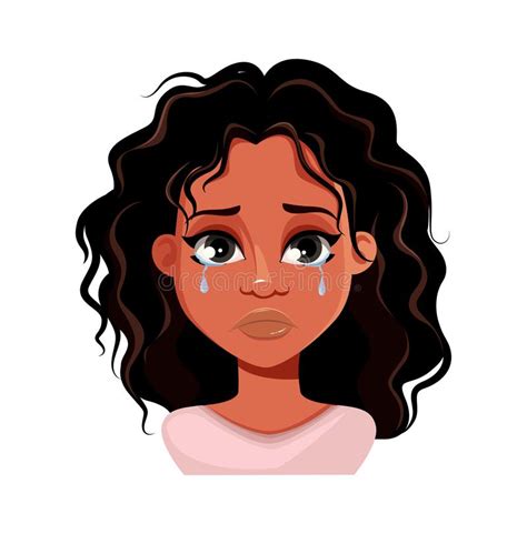 Sad Black Girl Cartoon