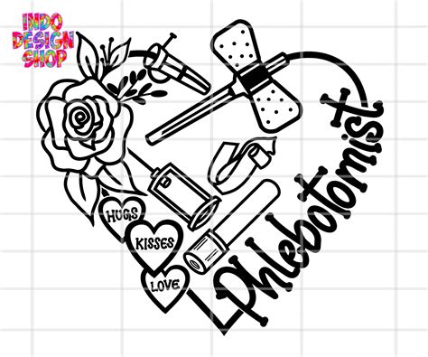 Phlebotomy Valentines Svg Valentine Phlebotomist Svg - Etsy