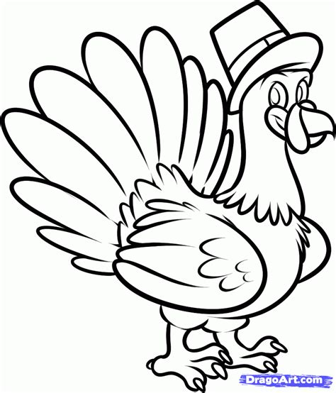 Colored Turkey Drawing At Getdrawings Free Download