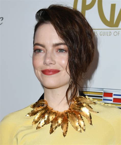 Emma Stone Brunette Hair January 2019 Popsugar Beauty Photo 10