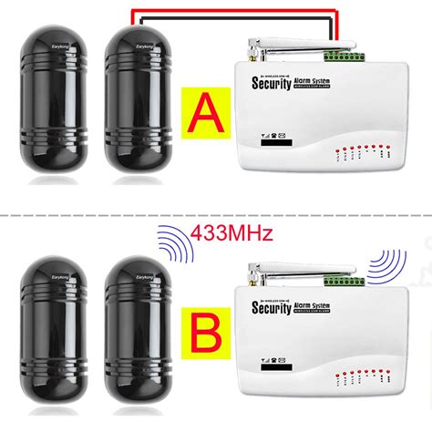 Outdoor Waterproof Infrared Beam Detector 433mhz Wireless Wired