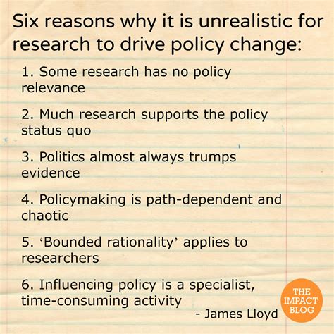 Should Academics Be Expected To Change Policy Six Reasons Why It Is