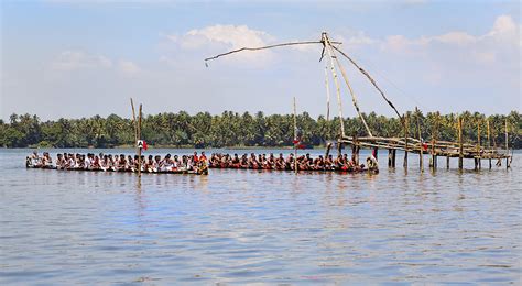 Kerala Snake Boat Race Start Line Photograph By Kantilal Patel