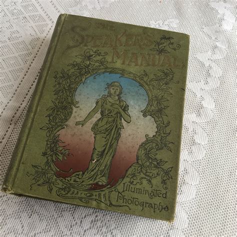 Sale Antique Hardcover Book The Speaker S Manual Of Etsy