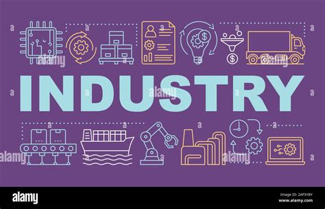 Industry Word Concepts Banner Industrial Automation Production