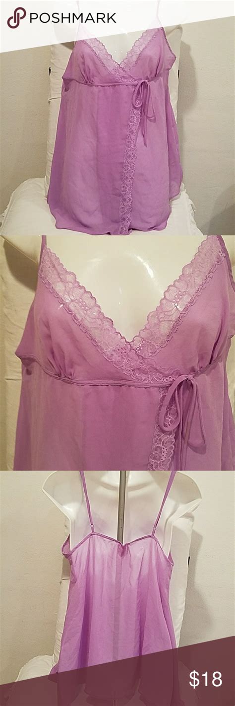 Victorias Secret Purple Nightgown M Night Gown Clothes Design
