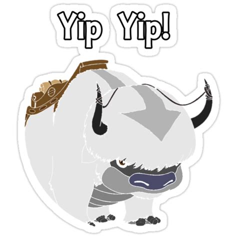 Avatar The Last Airbender Appa Stickers By Jem16 Redbubble