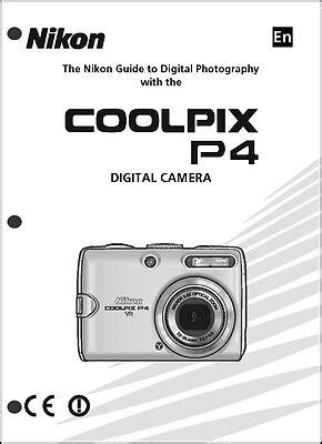 Nikon Coolpix P Digital Camera User Guide Instruction Manual Ebay