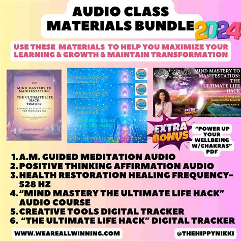 The Ultimate Life Hack BUNDLE (AUDIO COURSE, TRACKER, + MORE) – Nakiea