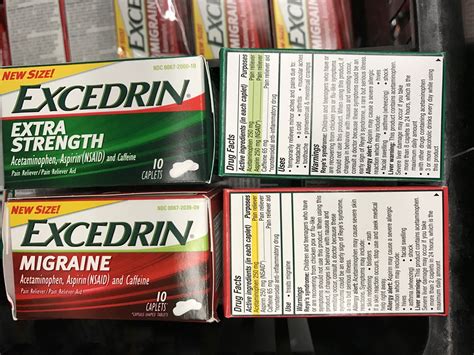 Excedrin Migraine And Excedrin Extra Strength Have Exactly The Same Ingredients Mildlyinteresting