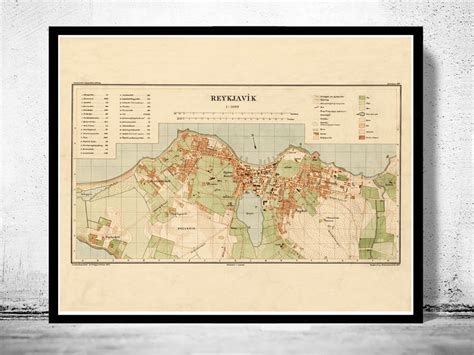 Old Map Of Iceland Islandia Antique Map Antique Map Old Map My XXX